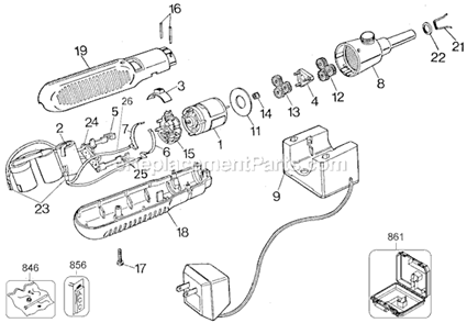 Page A Diagram and Parts List for 6990 Type 1 Black and Decker Electric Drill